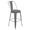 Flash Furniture Clear Coat Metal Bar Stool & Gray Poly Seat XU-DG-TP001B-30-PL1G-GG - alternate 4